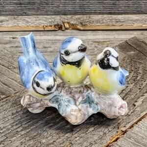 Three Little Blue Birds by Artist Gerold Porzellan, 1937-1960, Western Germany